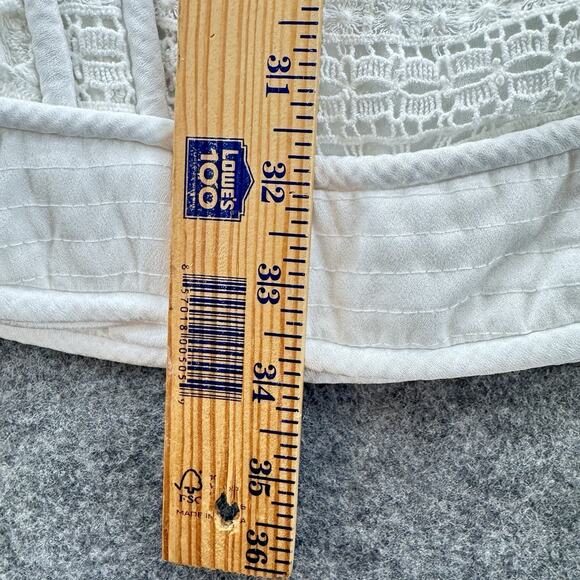 Asilio Womens Back With A Vengeance Size *XS* White Crochet Lace Bride Wedding - Picture 13 of 16